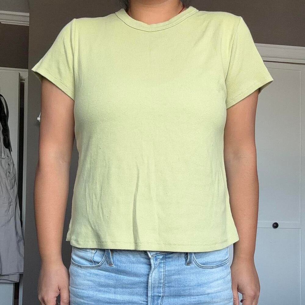 Old navy yellow olive ribbed